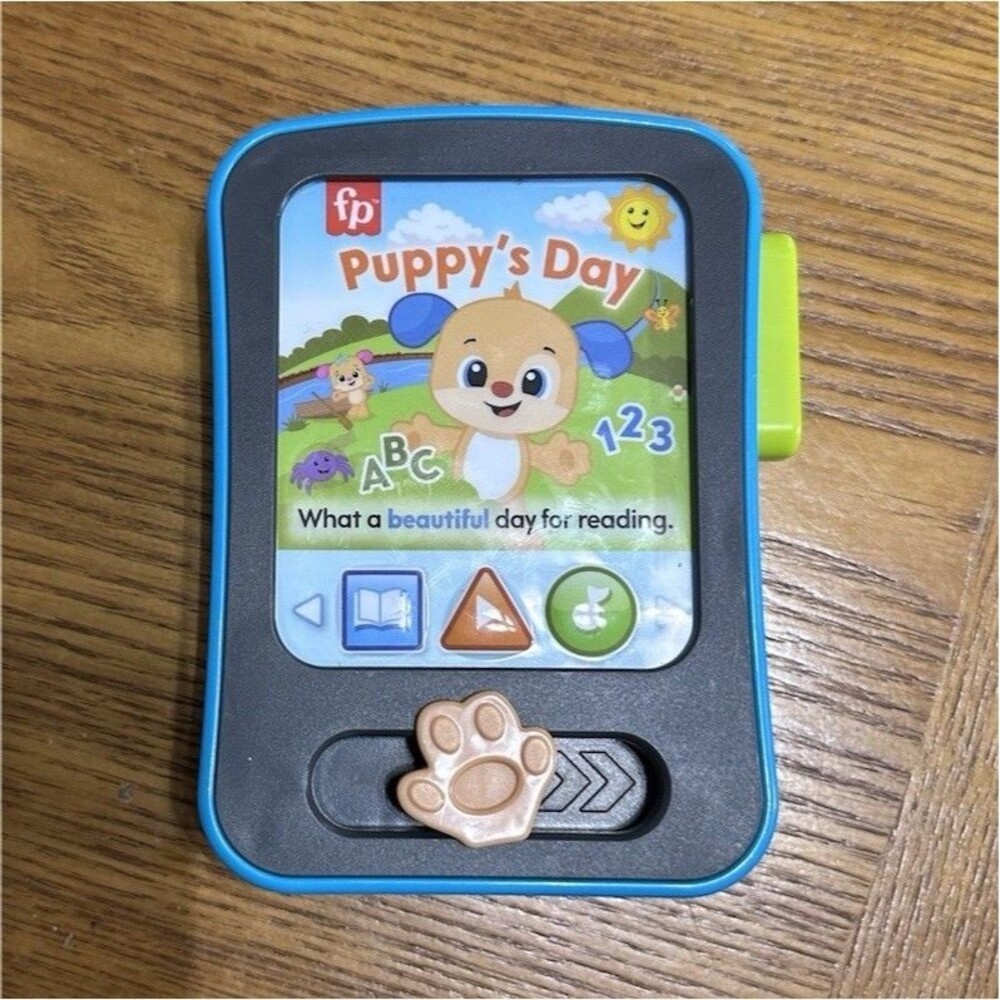 Fisher-Price Puppy Electronic Preschool Toy Book JCT12 Blue 2021